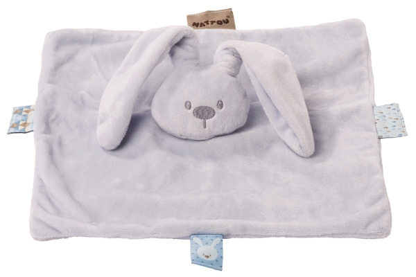 Nattou Doudou Lapin Bleu Ciel Lapidou